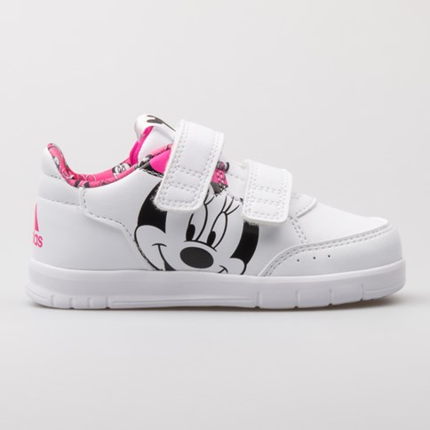 buty dla dzieci adidas białe z myszką minnie
