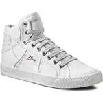 Sneakersy GEOX - J Smart G. B J52F4B 0GIAS C1000 Biały eobuwie-pl szary jesień