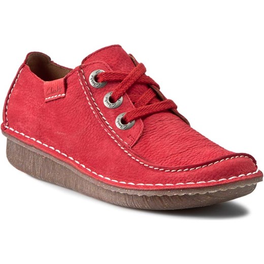 clarks red booties
