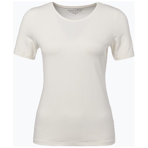 Franco Callegari - T-shirt damski, biały bezowy vangraaf
