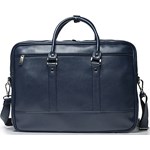 Torba na ramię laptopa SOLIER S04 granatowa szary Solier Skorzana.com