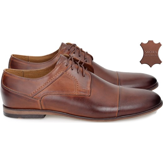 Wizytowe 486 Brown Brilu 41 brilu.pl