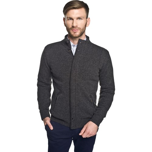 sweter halifaxe stójka antracyt