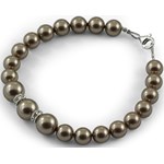 Bransoletka z perĹami Swarovski Bronze 73-15BZ