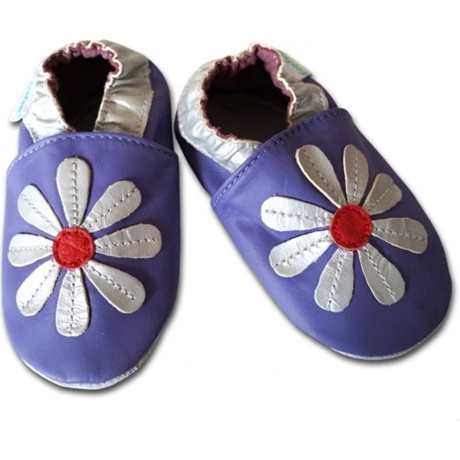 Kwiatek srebrny 18-24 mcy (15 cm) eco-kids granatowy kwiaty