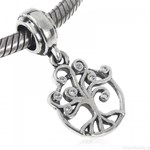 D762 Drzewo szczęścia charms zawieszka srebro 925