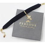 Choker na Rękę z Zawieszką Złote Serduszko Perlove Biżuteria-Perlove
