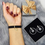 Choker na Rękę z Zawieszką Złote Serduszko Perlove Biżuteria-Perlove