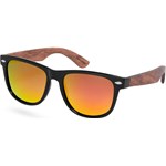Czarne polaryzacyjne okulary przeciwsłoneczne z drewna różanego Trendhim