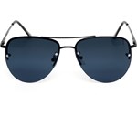 Całkowicie czarne okulary przeciwsłoneczne aviator Trendhim