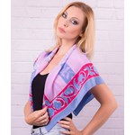 EM-0921 Apaszka Jedwabna Drukowana MADE in ITALY ELSANTI Milanówek 88x88 ELSANTI Milanówek