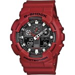 Zegarek męski Casio G-Shock Original GA-100B-4AER - CZERWONY Casio uniwersalny sneakerstudio.pl