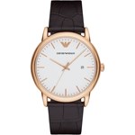 Zegarek EMPORIO ARMANI - Luigi AR2502 Dark Brown/Rose Gold Emporio Armani eobuwie.pl