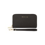 Portfel ze skóry saffiano z kieszenią na telefon komórkowy szary Michael Michael Kors One Size Fashion ID GmbH & Co. KG