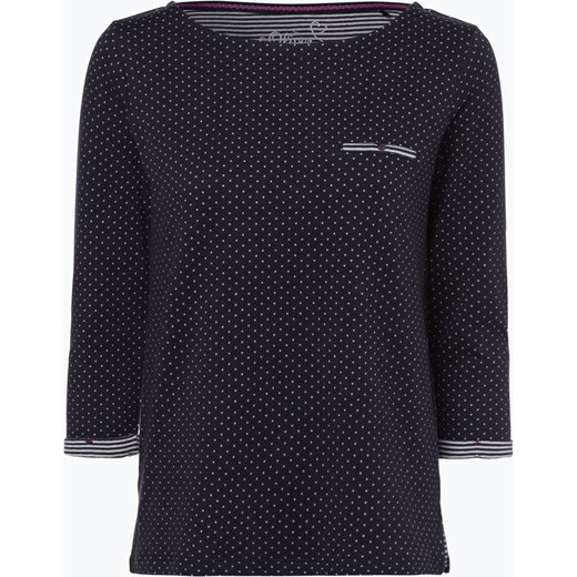 s.Oliver Casual - Damska bluza nierozpinana, niebieski S.Oliver 38 vangraaf