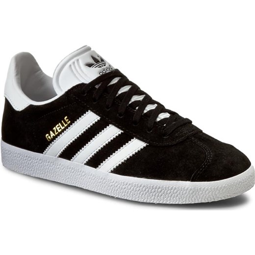 Trampki damskie Adidas gazelle sznurowane z nubuku bez wzorów płaskie sportowe
