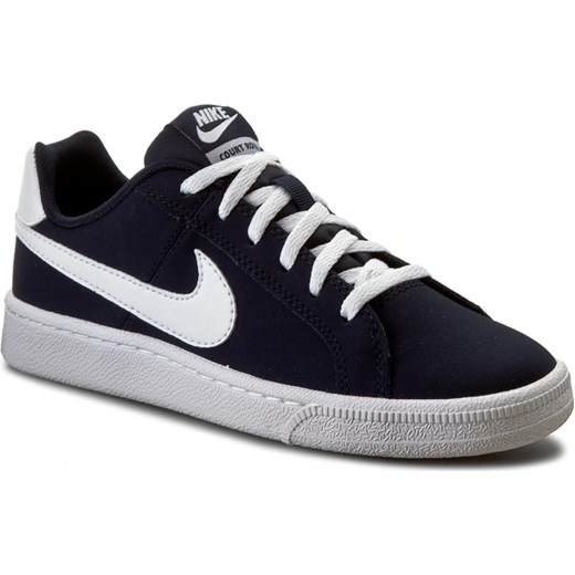 Trampki damskie Nike court bez wzorów wiązane płaskie na wiosnę