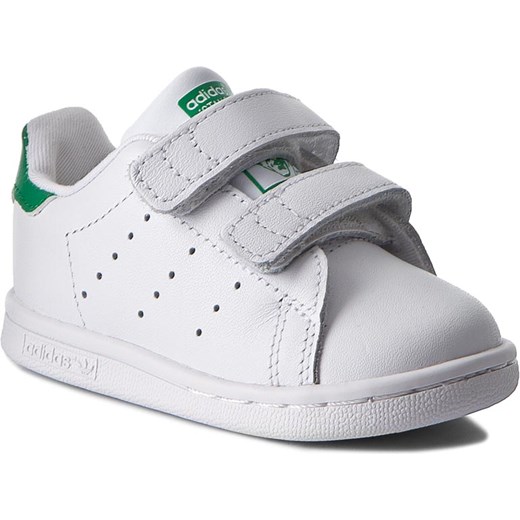 Trampki dziecięce Adidas w paski na rzepy
