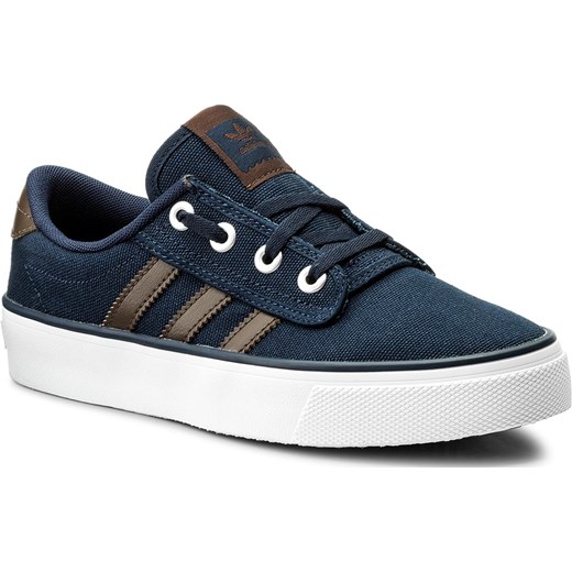 Trampki damskie Adidas ze skóry ekologicznej gładkie