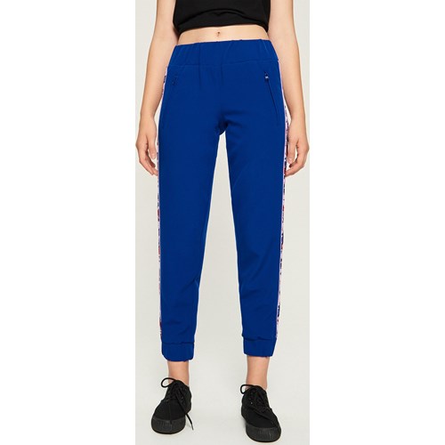 Sinsay - Spodnie Jogger slim - Niebieski