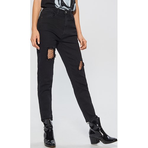 Cropp - Mom jeans - Czarny