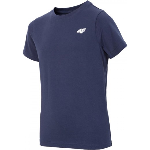 T-shirt chłopięce granatowy 4F z krótkimi rękawami