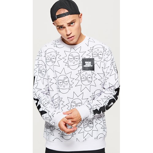 Cropp - Bluza RICK AND MORTY - Biały