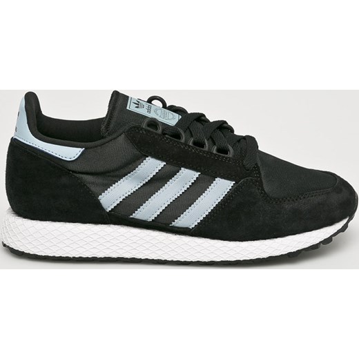 Adidas Originals buty sportowe damskie do biegania skórzane na koturnie gładkie