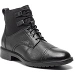 Buty zimowe męskie Geox wiązane ze skóry