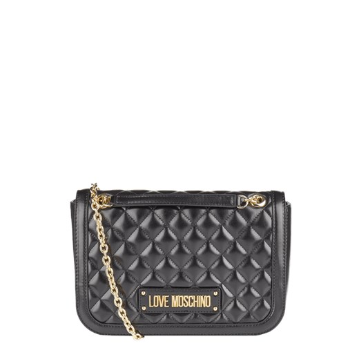 Kopertówka Love Moschino czarna mała ze skóry