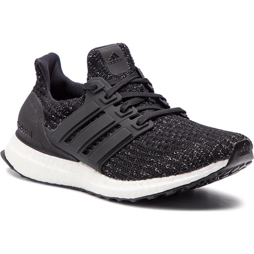 Buty sportowe damskie Adidas do biegania granatowe sznurowane z tworzywa sztucznego na płaskiej podeszwie
