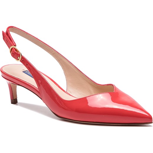 Czółenka Stuart Weitzman gładkie na szpilce ze szpiczastym noskiem eleganckie skórzane