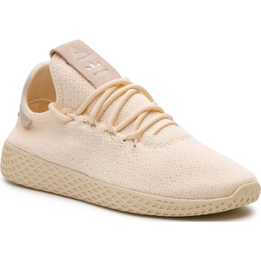 Buty sportowe damskie Adidas płaskie z tworzywa sztucznego gładkie