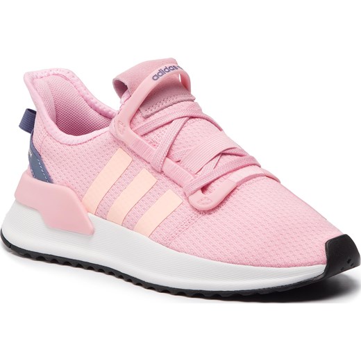Buty sportowe damskie Adidas do biegania płaskie z tworzywa sztucznego gładkie