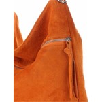 Shopper bag Genuine Leather duża skórzana na ramię bez dodatków