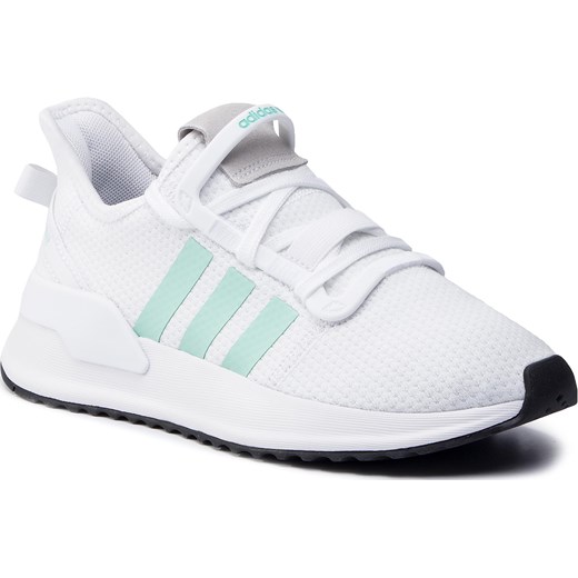 Buty sportowe damskie Adidas z tworzywa sztucznego wiązane