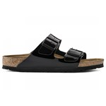 Klapki damskie Birkenstock skórzane bez zapięcia gładkie