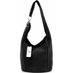 Shopper bag czarna Vittoria Gotti bez dodatków skórzana