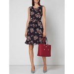 Tommy Hilfiger shopper bag ze skóry ekologicznej elegancka na ramię czerwona duża bez dodatków
