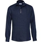 T-shirt męski niebieski Veva z długim rękawem