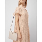 Listonoszka Michael Kors elegancka różowa średniej wielkości skórzana matowa