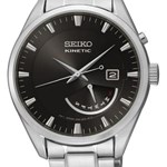 SEIKO SRN045P1 Zegarek Męski SRN045P1 Kinetic Dostawa Gratis! 100 Dni na Zwrot Towaru - Gwarancja Satysfakcji!!! otozegarki czarny elegancki