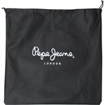Listonoszka Pepe Jeans z aplikacjami zamszowa czarna średniej wielkości