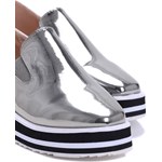 Ciemnosrebrne Slip On Kala