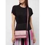 Listonoszka Dkny elegancka skórzana na ramię z breloczkiem matowa