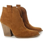 Zamszowe botki Serena camel Saway 37 wyprzedaż