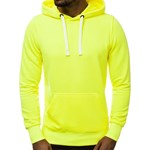 BLUZA Z KAPTUREM MĘSKA ŻÓŁTA-NEON OZONEE A/1010 Ozonee M promocyjna cena ozonee.pl