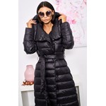 Victoria Długi Płaszcz Puch Premium Kolor Black S