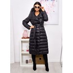 Victoria Długi Płaszcz Puch Premium Kolor Black S