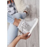 Jasnoszare Sneakersy Laverne